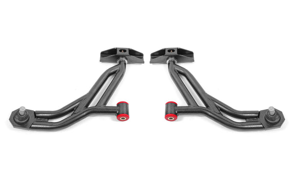 BMR 10-14 Ford Mustang / Shelby GT500 Non-Adj. Lower A-Arms (Poly/Delrin) - Black Hammertone - Premium Control Arms from BMR Suspension - Just 2403.74 SR! Shop now at Motors