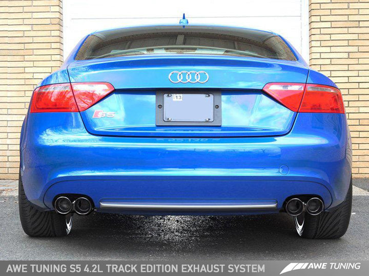 AWE Tuning Audi B8 S5 4.2L Track Edition Exhaust System - Diamond Black Tips - Premium Catback from AWE Tuning - Just 5420.22 SR! Shop now at Motors