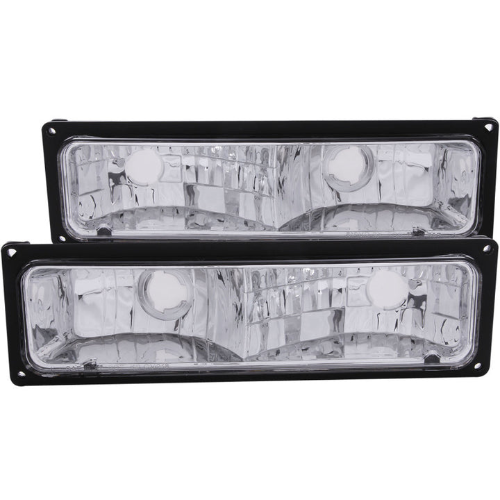 ANZO 1988-1998 Chevrolet C1500 Euro Parking Lights Black - Premium Lights Corner from ANZO - Just 249.45 SR! Shop now at Motors