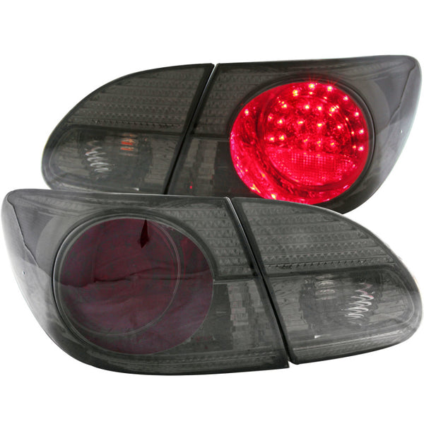 ANZO 2003-2008 Toyota Corolla LED Taillights Red/Smoke - Premium Tail Lights from ANZO - Just 853.65 SR! Shop now at Motors