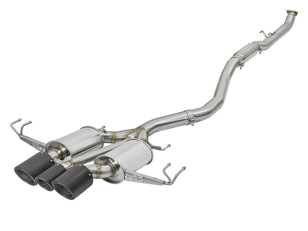 aFe POWER Takeda 2-1/2in to 2-1/4in 304SS Catback Dual-Exit Exhaust 17+ Honda Civic Type R w/CF Tips - Premium Catback from aFe - Just 8613.92 SR! Shop now at Motors