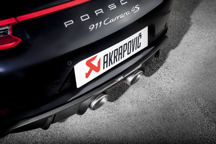 Akrapovic 16-17 Porsche 911 Carrera S/4/4S/GTS (991.2) Slip-On Line (Titanium) w/ Titanium Tips - Premium Muffler from Akrapovic - Just 23367.43 SR! Shop now at Motors