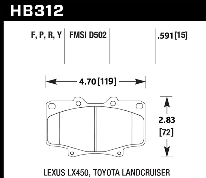 Hawk LTS Street Brake Pads - Premium Brake Pads - OE from Hawk Performance - Just 496.90 SR! Shop now at Motors