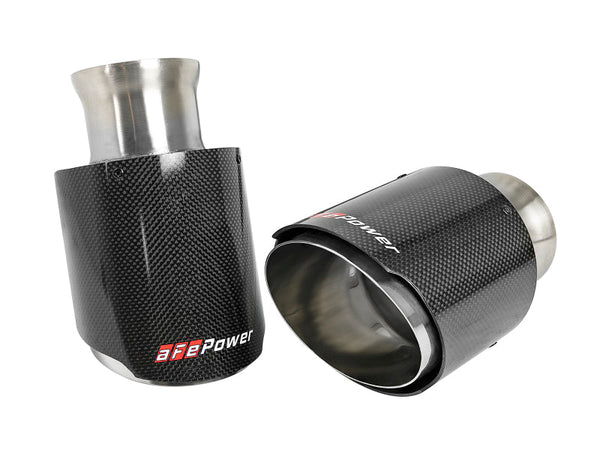 aFe MACH Force-XP 4-1/2in Carbon Fiber OE Replacement Exhaust Tips - 15-19 Dodge Charger/Hellcat - Premium Tips from aFe - Just 1405.17 SR! Shop now at Motors