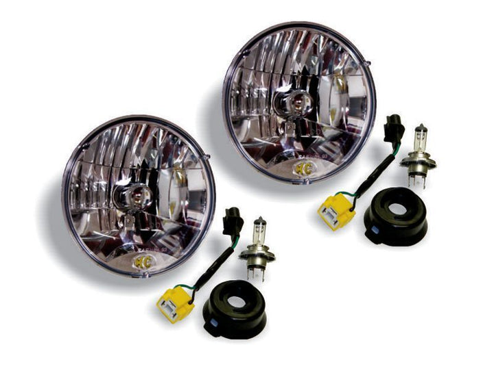 KC HiLiTES 07-18 Jeep JK H4 Headlight Conversion Kit - DOT Apprv./Incl. H13 to H4 Connectors (Pair) - Premium Headlights from KC HiLiTES - Just 657.33 SR! Shop now at Motors