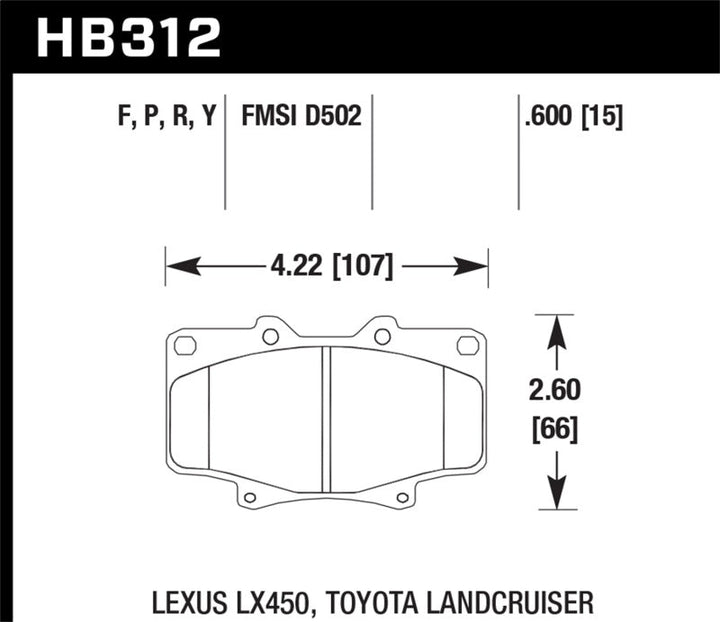 Hawk Super Duty Street Brake Pads - Premium Brake Pads - Performance from Hawk Performance - Just 554.37 SR! Shop now at Motors