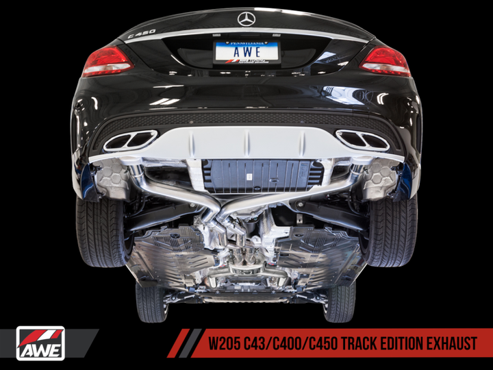 AWE Tuning Mercedes-Benz W205 C450 AMG / C400 Track Edition Exhaust - Premium Catback from AWE Tuning - Just 6324.92 SR! Shop now at Motors
