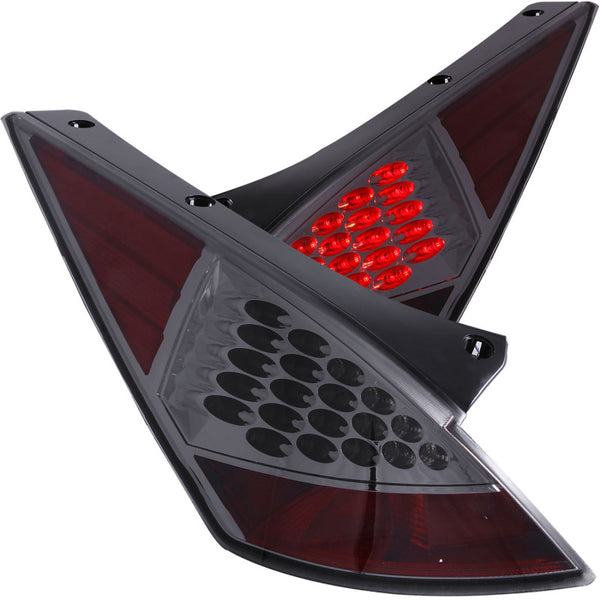 ANZO 2003-2005 Nissan 350Z LED Taillights Smoke - Premium Tail Lights from ANZO - Just 1563.37 SR! Shop now at Motors