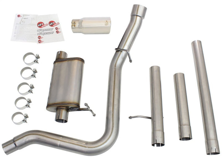 aFe MACHForce XP Exhaust 3in-3.5in SS Single Side Ext CB w/ Polish Tip 99-04 Ford F-250 V8 5.4L/6.8L - Premium Catback from aFe - Just 2675.08 SR! Shop now at Motors