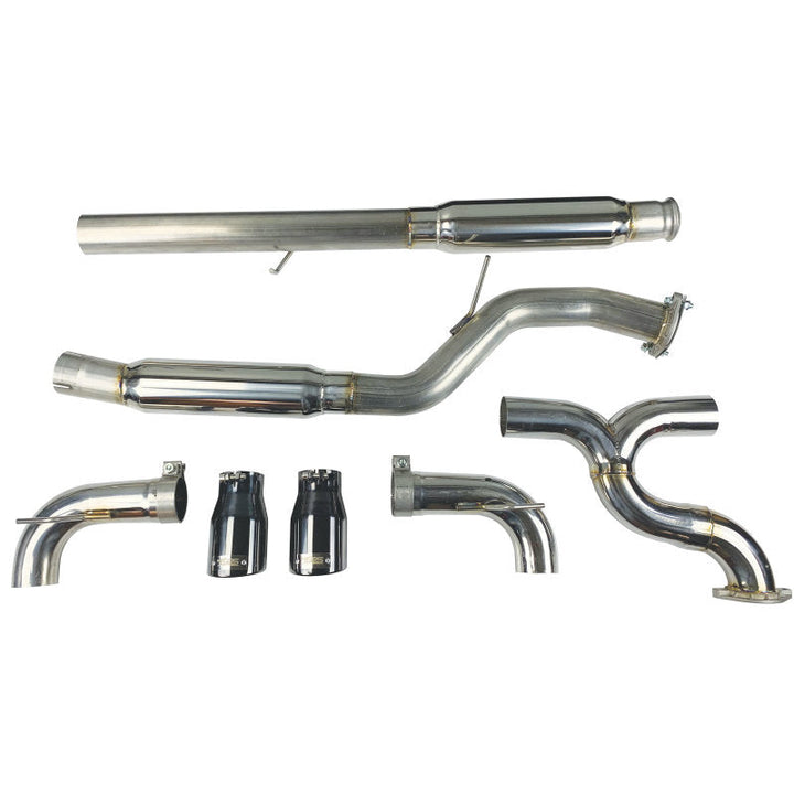 Injen 16-18 Ford Focus RS 3in Cat-Back Stainless Steel Exhaust w/ 4in Black Chrome Tips - Premium Catback from Injen - Just 4520.91 SR! Shop now at Motors