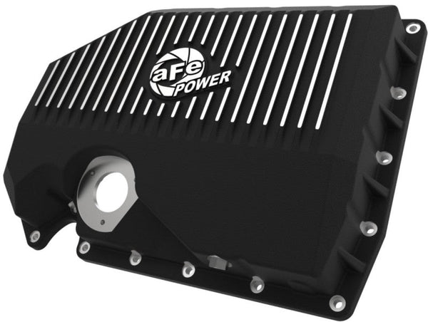 aFe 05-19 VW 1.8L/2.0L w/ Oil Sensor Engine Oil Pan Black POWER Street Series w/ Machined Fins - Premium Diff Covers from aFe - Just 1332.44 SR! Shop now at Motors