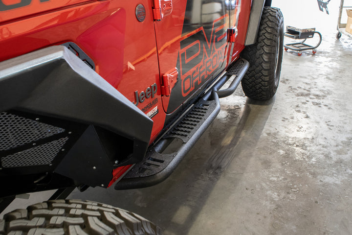 DV8 Offroad 2018+ Wrangler Jeep JL Tubular Rock Slider Step - Premium Side Steps from DV8 Offroad - Just 2353.54 SR! Shop now at Motors