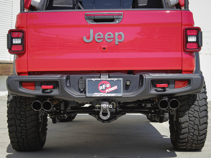 aFe Vulcan Series 3in-2-1/2in 304 SS Cat-Back 2020 Jeep Gladiator (JT) V6-3.6L w/ Black Tips - Premium Catback from aFe - Just 4796.77 SR! Shop now at Motors