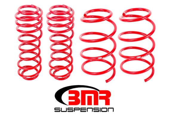 BMR 05-14 S197 Mustang GT Drag Version Lowering Springs (Set Of 4) - Red - Premium Lowering Springs from BMR Suspension - Just 863.72 SR! Shop now at Motors