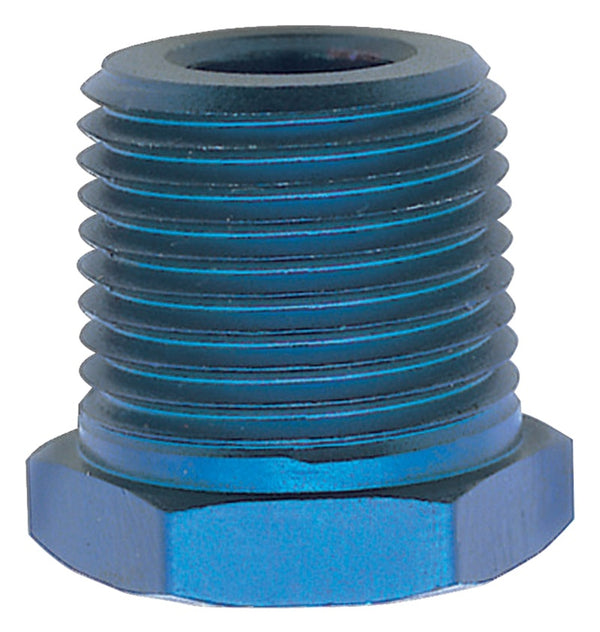 Russell Performance 1/2in Male to 1/8in Female Pipe Bushing Reducer (Blue)