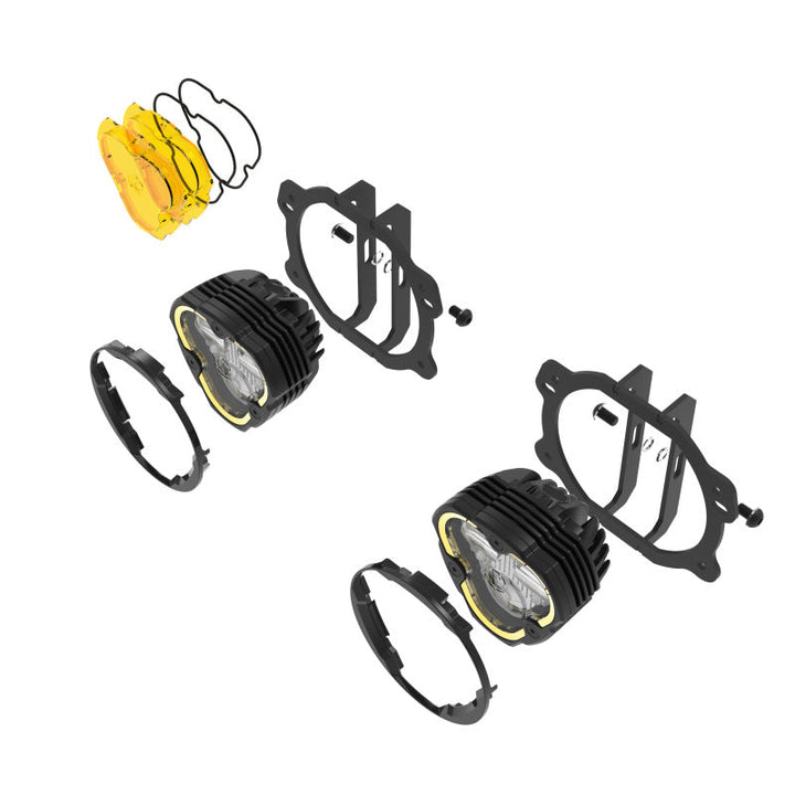 KC HiLiTES FLEX ERA 3 Dual Mode SAE Fog Lights - 2-Light Master Kit for Jeep JK/JL/JT Plastic Bumper - Premium Light Bars & Cubes from KC HiLiTES - Just 2328.93 SR! Shop now at Motors