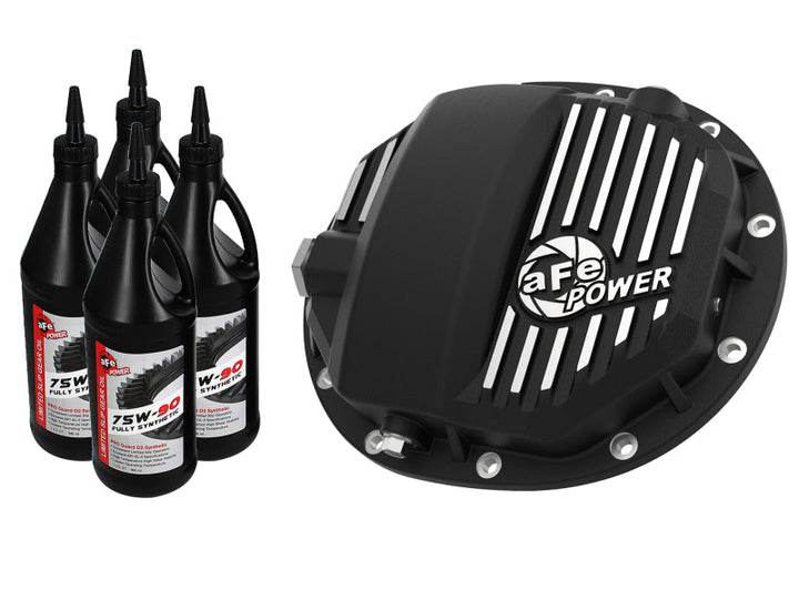 aFe Pro Series AAM 9.5/9.76 Rear Diff Cover Black w/Mach Fins & Oil 14-19 GM Silverado/Sierra 1500 - Premium Diff Covers from aFe - Just 1554.59 SR! Shop now at Motors