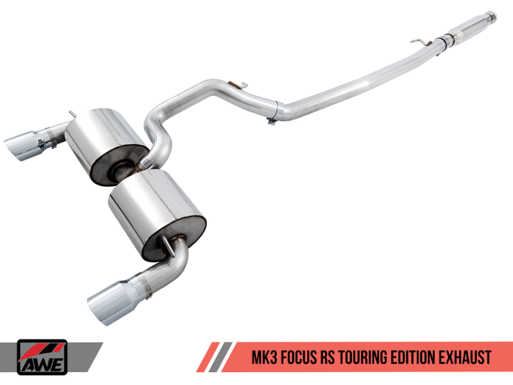 AWE Tuning Ford Focus RS Touring Edition Cat-back Exhaust - Resonated - Diamond Black Tips - Premium Catback from AWE Tuning - Just 6172.81 SR! Shop now at Motors