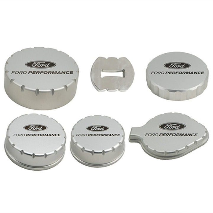 Ford Racing 15-25 Mustang 2.3L/5.0L Aluminum Machined Engine Cap Covers - Premium Engine Covers from Ford Racing - Just 881.34 SR! Shop now at Motors