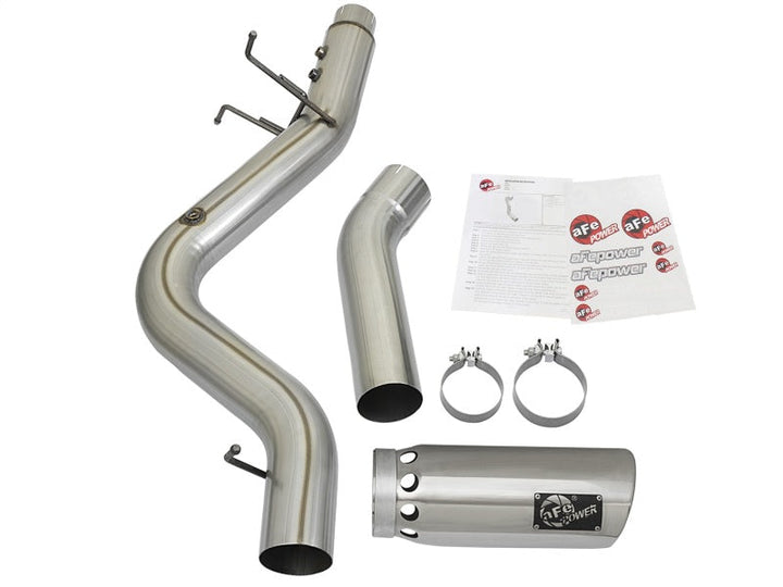 aFe LARGE BORE HD 5in 409-SS DPF-Back Exhaust w/Polished Tip 2017 GM Duramax V8-6.6L (td) L5P - Premium DPF Back from aFe - Just 2090.61 SR! Shop now at Motors