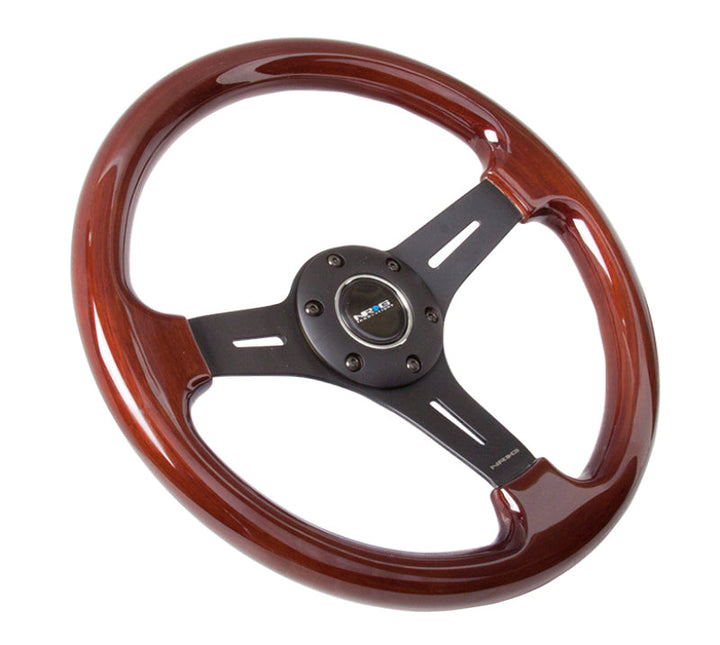 NRG Classic Wood Grain Steering Wheel (330mm) Wood Grain w/Matte Black 3-Spoke Center - Premium Steering Wheels from NRG - Just 600.93 SR! Shop now at Motors