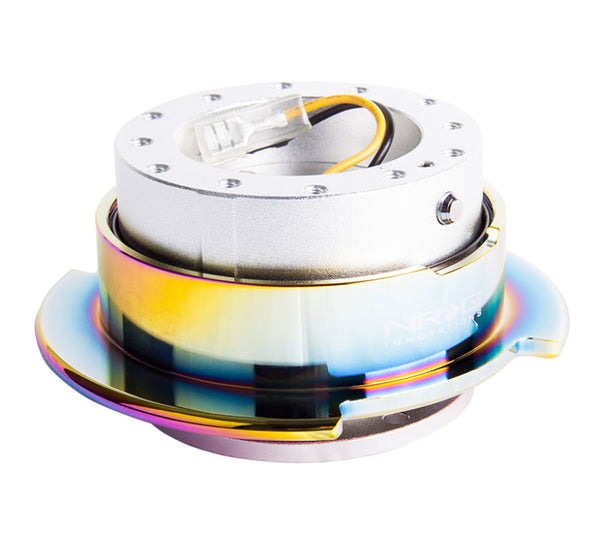 NRG Quick Release Gen 2.5 - Silver Body / Neochrome Ring