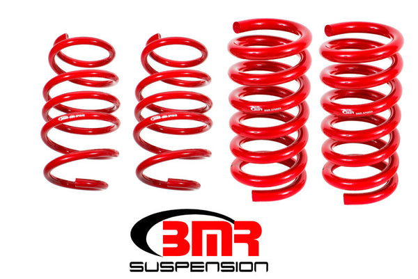 BMR 15-17 S550 Mustang Handling Version Lowering Springs (Set Of 4) - Red - Premium Lowering Springs from BMR Suspension - Just 1051.53 SR! Shop now at Motors