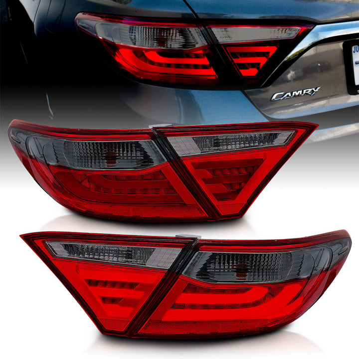 ANZO 2015-2016 Toyota Camry LED Taillights Smoke - Premium Tail Lights from ANZO - Just 2316.49 SR! Shop now at Motors