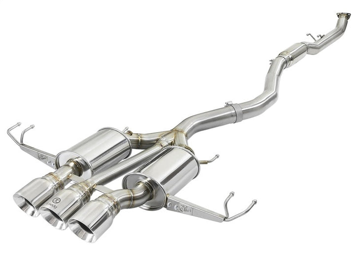 aFe Takeda 3in 304 SS Cat-Back Exhaust w/ Tri-Polished Tips 17-18 Honda Civic Type R L4 2.0L (t) - Premium Catback from aFe - Just 6748.51 SR! Shop now at Motors