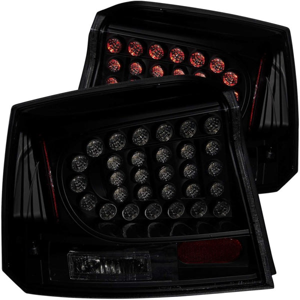 ANZO 2006-2008 Dodge Charger LED Taillights Dark Smoke - Premium Tail Lights from ANZO - Just 1486.98 SR! Shop now at Motors