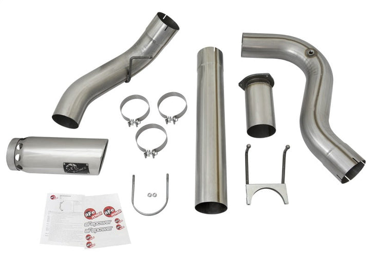 aFe LARGE BORE HD 5in 409-SS DPF-Back Exhaust w/Polished Tip 2017 Ford Diesel Trucks V8 6.7L (td) - Premium DPF Back from aFe - Just 2197.92 SR! Shop now at Motors