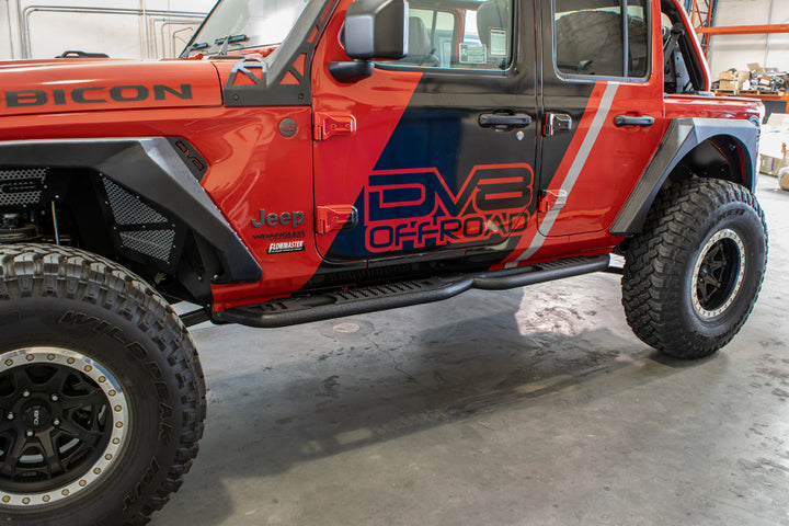 DV8 Offroad 2018+ Wrangler Jeep JL Tubular Rock Slider Step - Premium Side Steps from DV8 Offroad - Just 2353.54 SR! Shop now at Motors