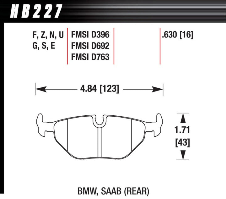 Hawk 92-98 BMW 318i DTC-30 Race Rear Brake Pads - Premium Brake Pads - Racing from Hawk Performance - Just 709.87 SR! Shop now at Motors