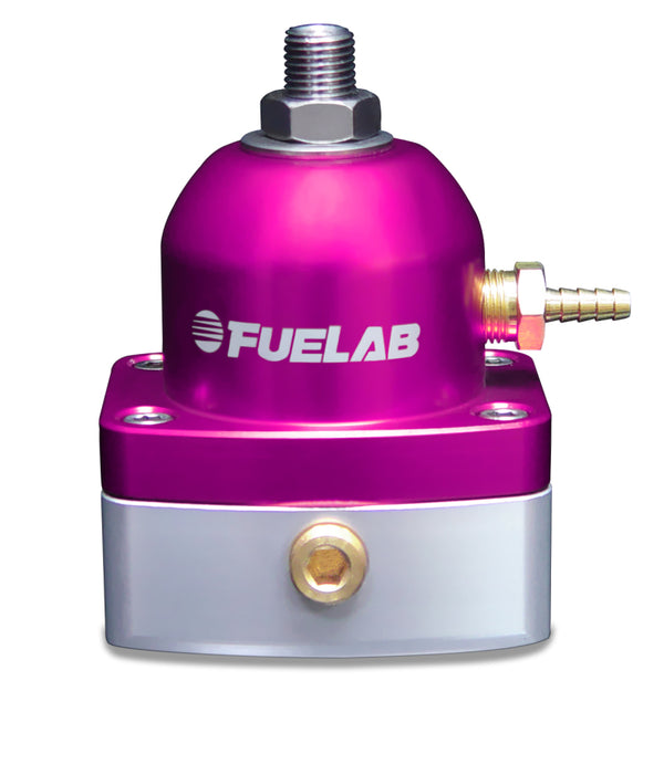 Fuelab 515 EFI Adjustable FPR 90-125 PSI (2) -6AN In (1) -6AN Return - Purple