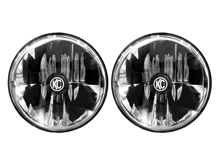 KC HiLiTES 97-06 Jeep TJ/Univ. 7in. Gravity LED H4 DOT Approved Replac. Headlight (Pair Pack System) - Premium Headlights from KC HiLiTES - Just 2554.31 SR! Shop now at Motors