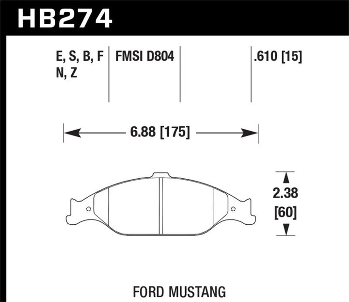 Hawk HP+ Street Brake Pads - Premium Brake Pads - Performance from Hawk Performance - Just 652.40 SR! Shop now at Motors