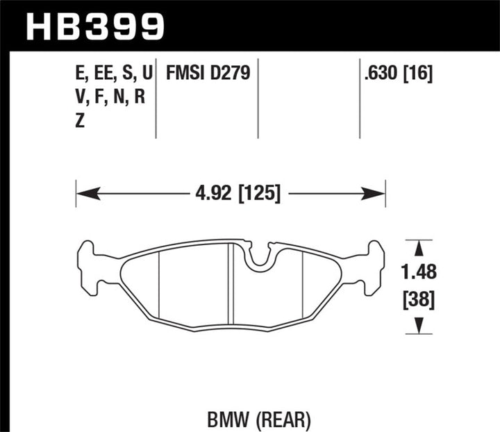 Hawk 84-4/91 BMW 325 (E30) HT-10 Rear Race Pads (NOT FOR STREET USE) - Premium Brake Pads - Racing from Hawk Performance - Just 821.43 SR! Shop now at Motors