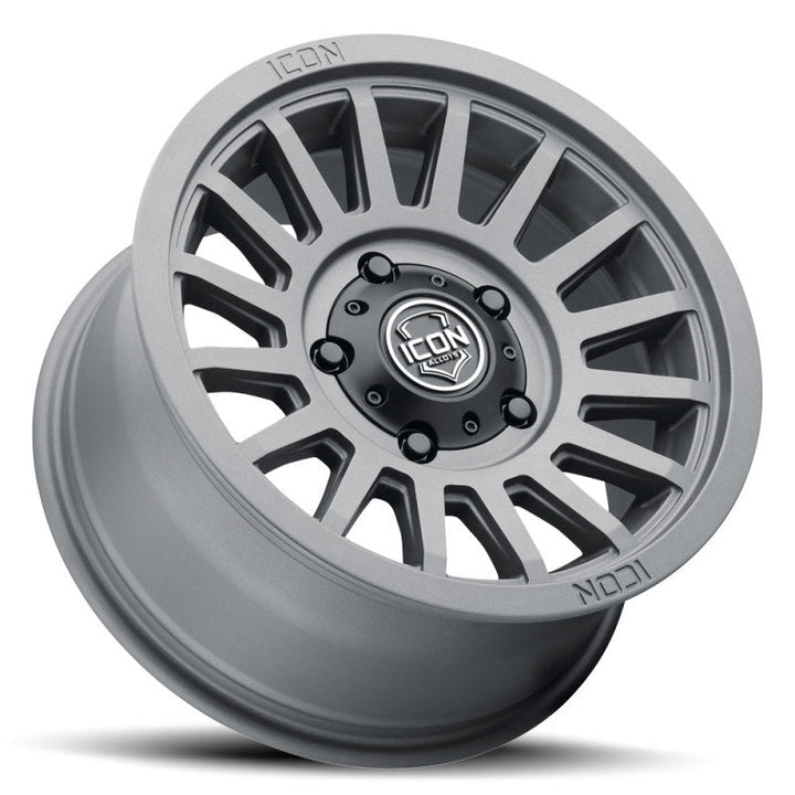 ICON Recon SLX 18x9 5x5.5 BP 0mm Offset 5in BS 77.9mm Hub Bore Charcoal Wheel - Premium Wheels - Cast from ICON - Just 1129.15 SR! Shop now at Motors