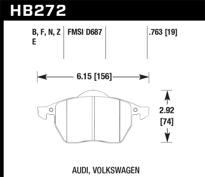 Hawk HP+ Street Brake Pads - Premium Brake Pads - Performance from Hawk Performance - Just 642.26 SR! Shop now at Motors