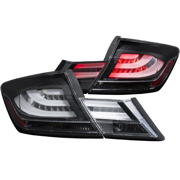 ANZO 2013-2015 Honda Civic LED Taillights Black - Premium Tail Lights from ANZO - Just 1890.23 SR! Shop now at Motors