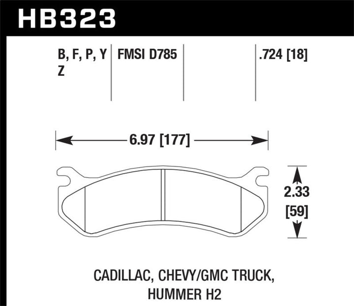 Hawk 06 Chevy Avalanche 2500 / GMC Truck / Hummer Super Duty Street Rear Brake Pads - Premium Brake Pads - Performance from Hawk Performance - Just 503.66 SR! Shop now at Motors