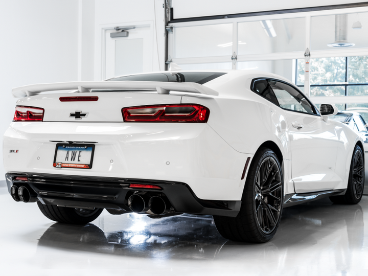 AWE Tuning 16-19 Chevy Camaro SS Res Cat-Back Exhaust -Touring Edition (Quad Diamond Black Tips) - Premium Catback from AWE Tuning - Just 8601.13 SR! Shop now at Motors