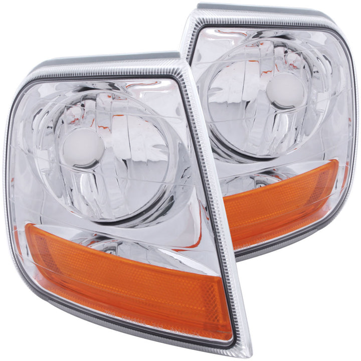 ANZO Corner Lights 1997-2003 Ford F-150 HARLEY - DAVIDSON Style Corner Lights Chrome w/ Amber Rflct - Premium Lights Corner from ANZO - Just 305.76 SR! Shop now at Motors