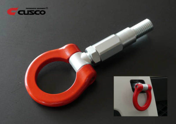 Cusco 2013+ Honda Fit M22 x 2.5mm Front Red Steel Folding-Type Tow Hook - Premium Tow Hooks from Cusco - Just 442.21 SR! Shop now at Motors