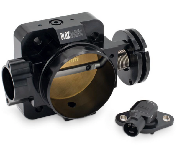 BLOX Racing Honda B/D/H/F Series Engines 74mm Black Billet Throttle Body V2