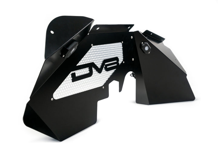 DV8 Offroad 07-18 Jeep Wrangler JK Front Aluminum Inner Fender w/ Rock Lights - Black - Premium Wheel Well Liners from DV8 Offroad - Just 1413.17 SR! Shop now at Motors