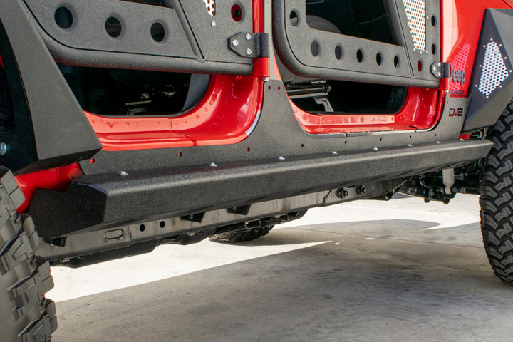 DV8 Offroad 2007-2018 Jeep Wrangler JK (2-door) Frame Mounted Sliders - Premium Side Steps from DV8 Offroad - Just 2085.73 SR! Shop now at Motors