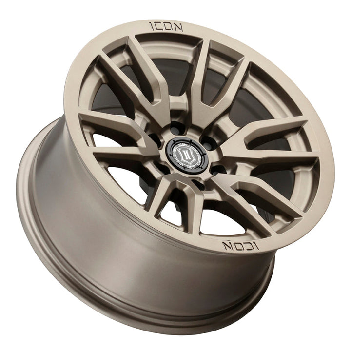 ICON Vector 6 17x8.5 6x5.5 0mm Offset 4.75in BS 106.1mm Bore Bronze Wheel - Premium Wheels - Cast from ICON - Just 1027.84 SR! Shop now at Motors