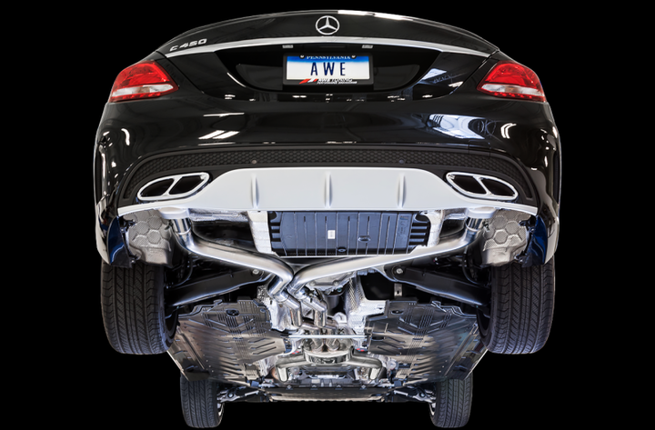 AWE Tuning Mercedes-Benz W205 C450 AMG / C400 Track Edition Exhaust - Premium Catback from AWE Tuning - Just 6324.92 SR! Shop now at Motors
