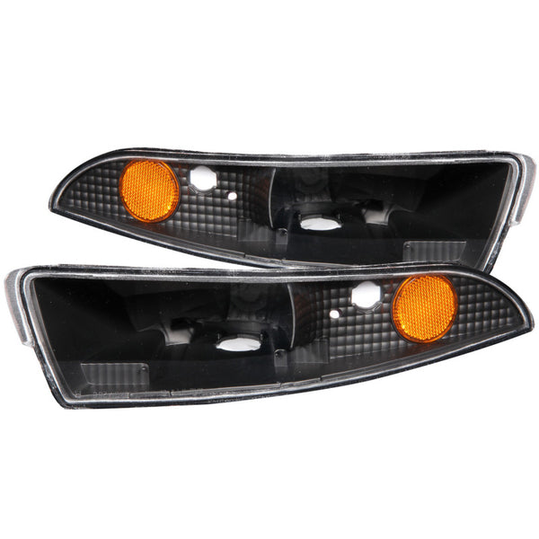 ANZO 1993-2002 Chevrolet Camaro Euro Parking Lights Black w/ Amber Reflector - Premium Lights Corner from ANZO - Just 211.91 SR! Shop now at Motors